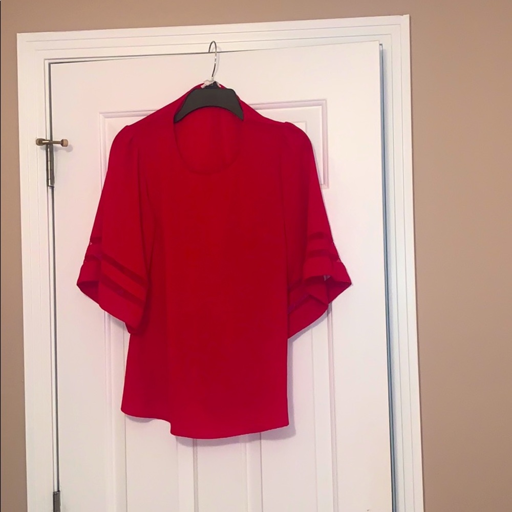 Red Quarter Sleeved Shirt